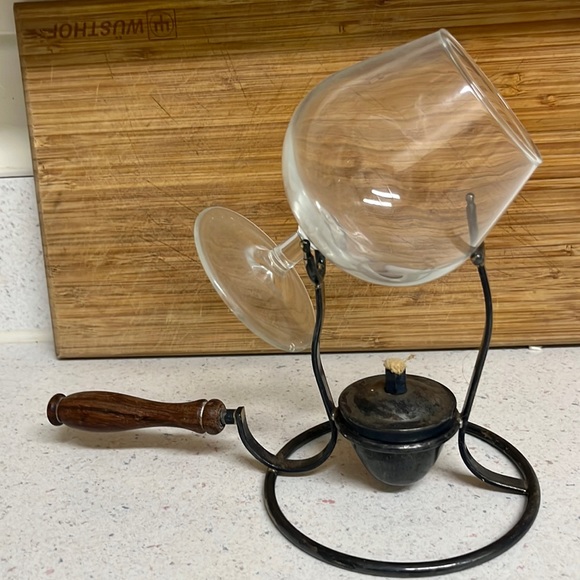 Antique Dining Antique Cognac Brandy Glass Snifter Warmer Marked Pm